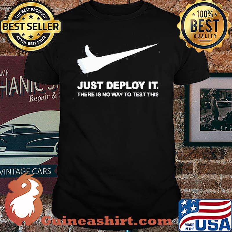 Just deploy it there is no way to test this shirt