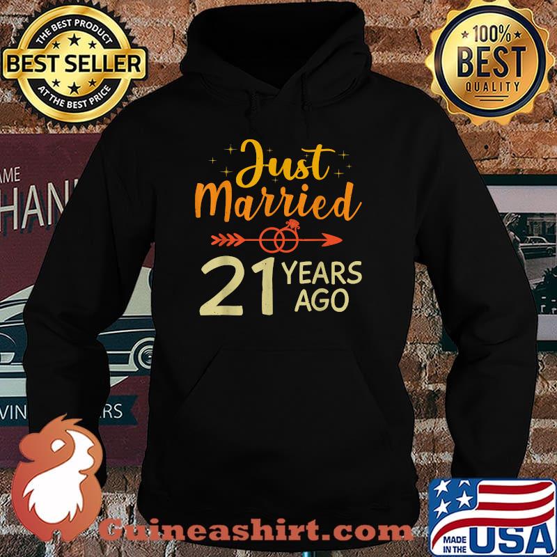 Just Married 21 Years Ago 21st Anniversary T-Shirt Hoodie