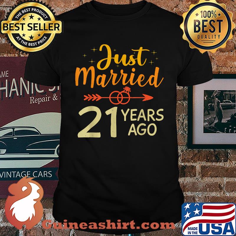 Just Married 21 Years Ago 21st Anniversary T-Shirt