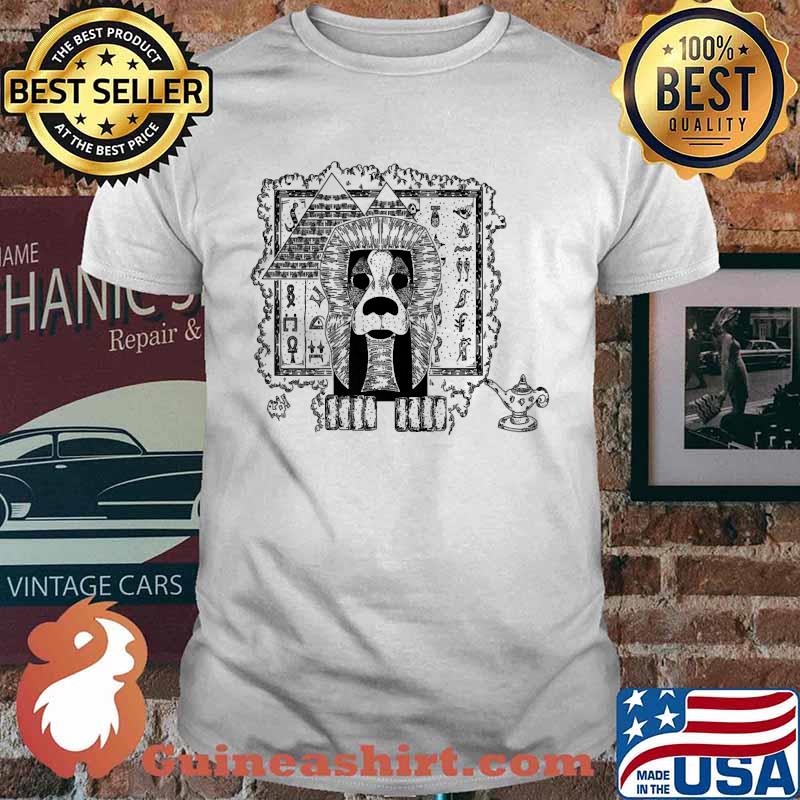 King Pup Egyptian Style Dog Design Original Pen and Ink T-Shirt