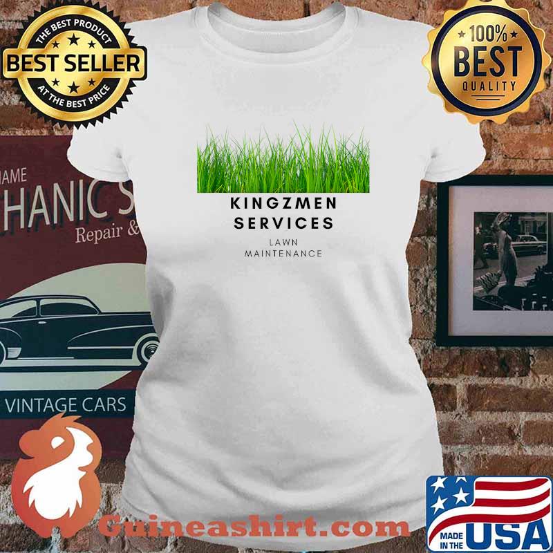 KINGZMEN SERVICES Lawn Maintenance T-Shirt Ladies tee