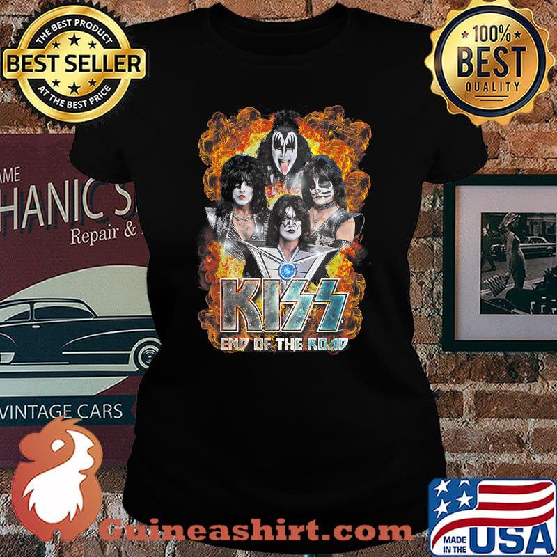 KISS End Of The Road Band Music T-Shirt Laides tee