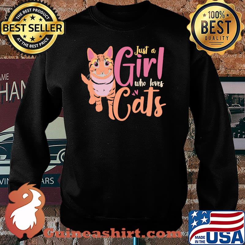 Kitty Animal Cat Person Just A Girl Who Loves Cat T-s Sweater