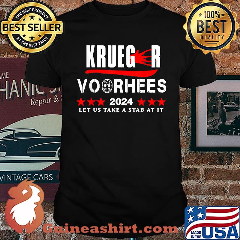 Krueger Voorhees 2024 Let Us Take a Stab At It T-Shirt