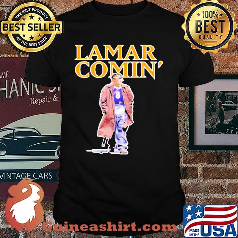 Lamar comin’ Lamar Jackson shirt