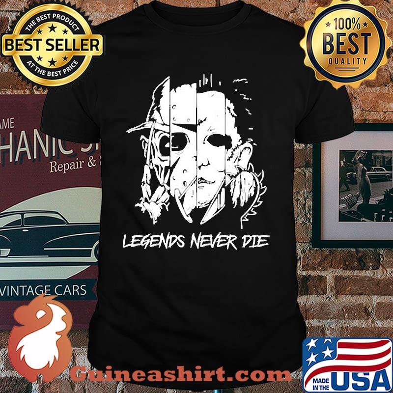 Legends never die face halloween knife shirt