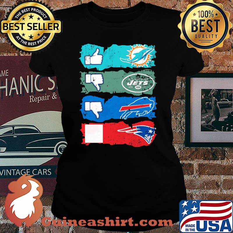 Like Miami Dolphins Unlike New York Jets Unlike Buffalo Bills and New  England Patriots Shirt - Guineashirt Premium ™ LLC