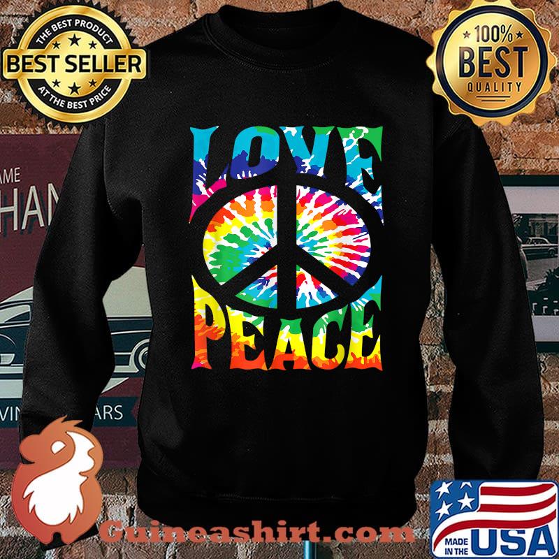 Love Peace Tie Dye Hippie Halloween T-Shirt Sweater
