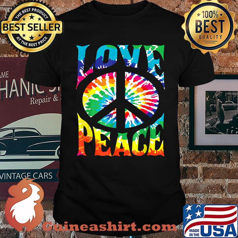 Love Peace Tie Dye Hippie Halloween T-Shirt