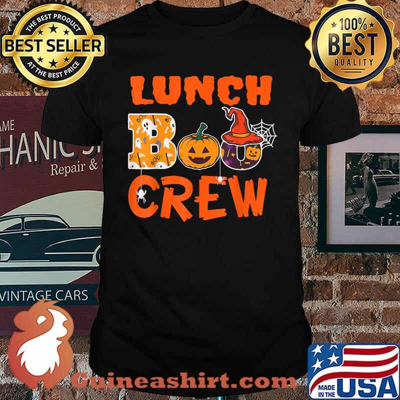 Lunch Boo Crew Pumpkin Halloween Teacher T-Shirt