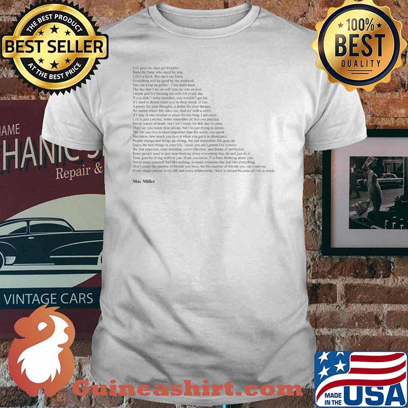 Mac Miller Lyric Shirt