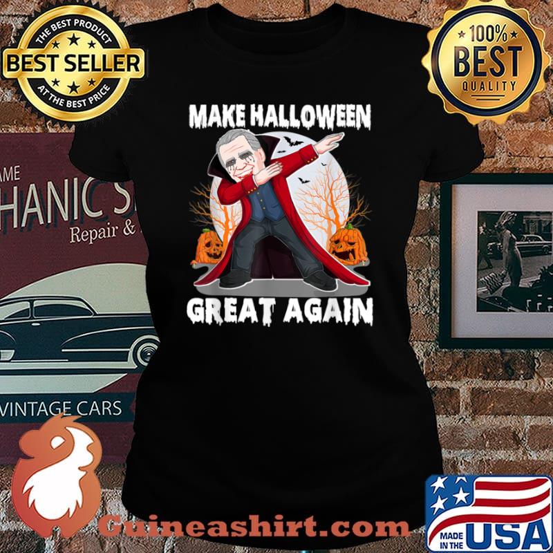 Make Halloween Great Again Anti Biden Vampire Shirt Laides tee