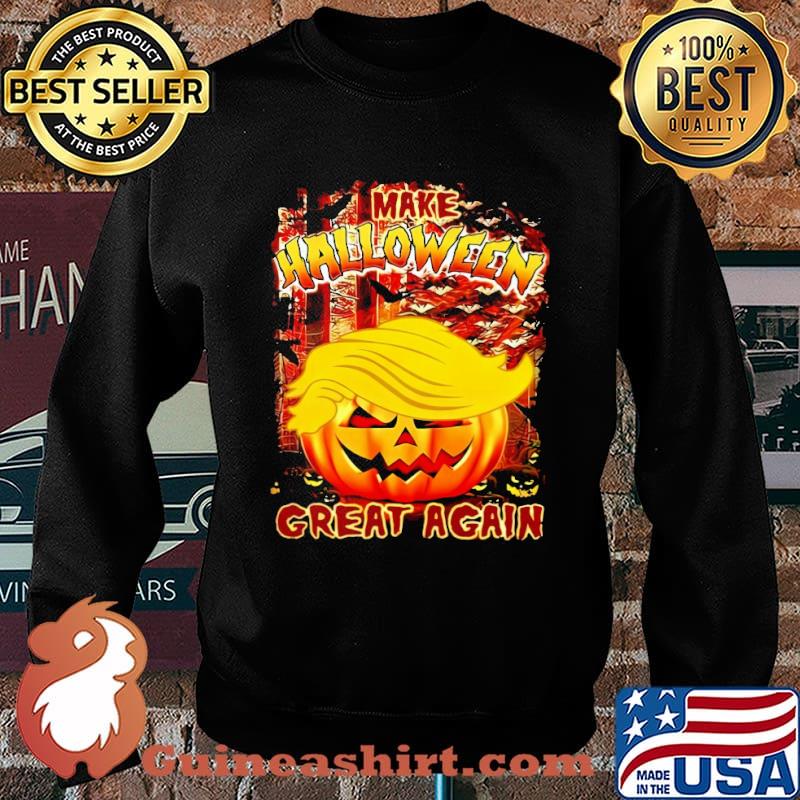 Make Halloween Great Again Trumpkin American Flag Shirt Sweater