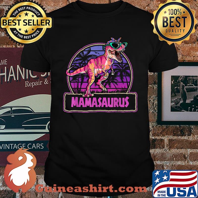 Mamasaurus T Rex Mama Saurus Dinosaur Family Matching T-Shirt
