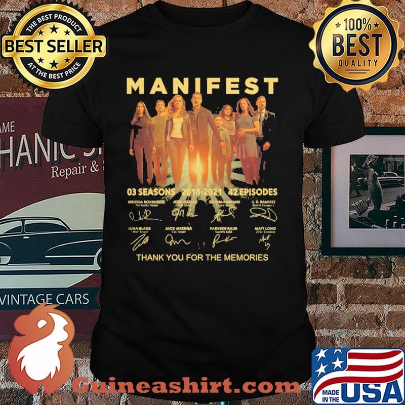 Manifest 03 seasons 2018-2021 thank you for the memories shirt