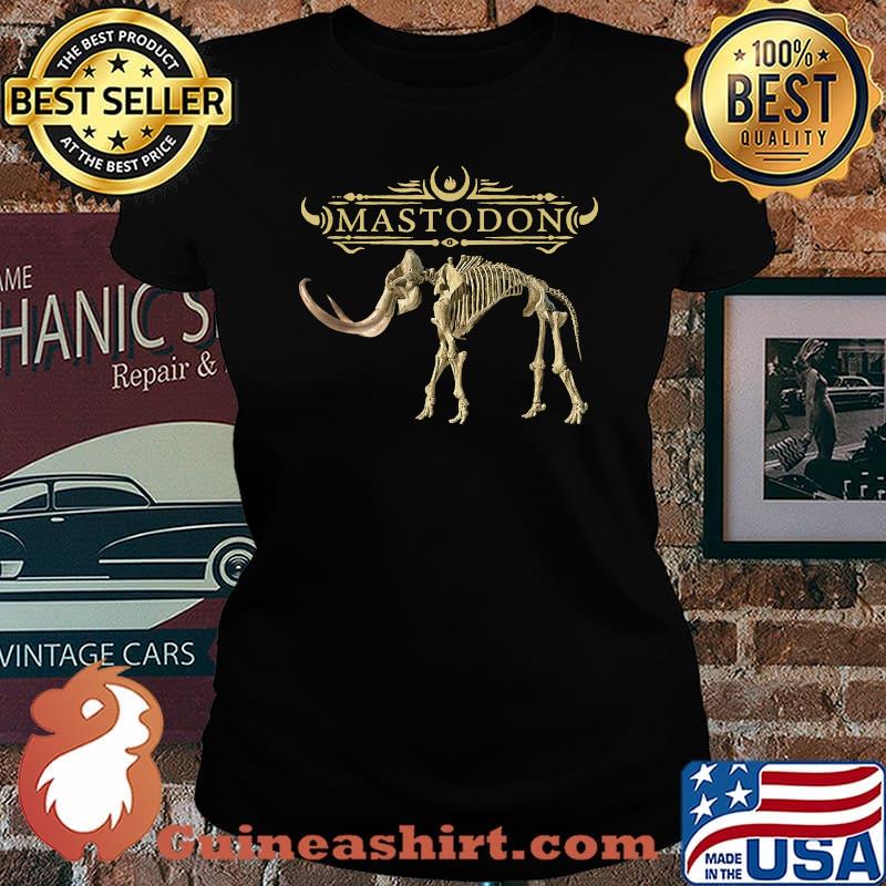 Mastodon Skeleton Elephant Emperor of Sand T-Shirt Laides tee