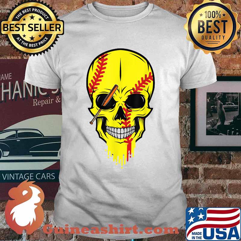Matching Family softball Skull Halloween 2021 T-Shirt