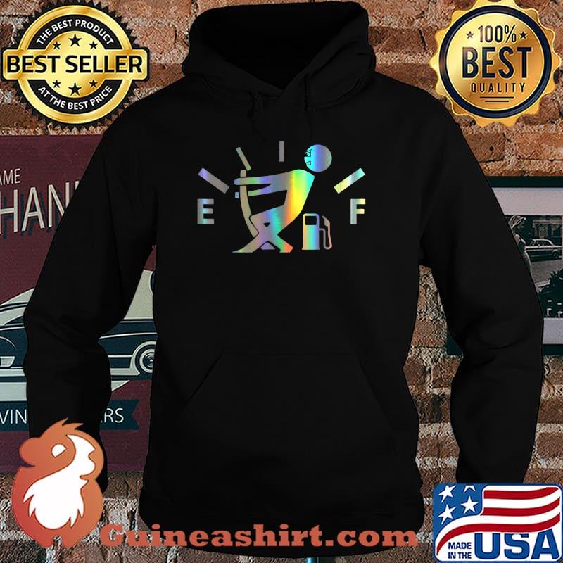 Mens Never empty gas canvas T-Shirt Hoodie