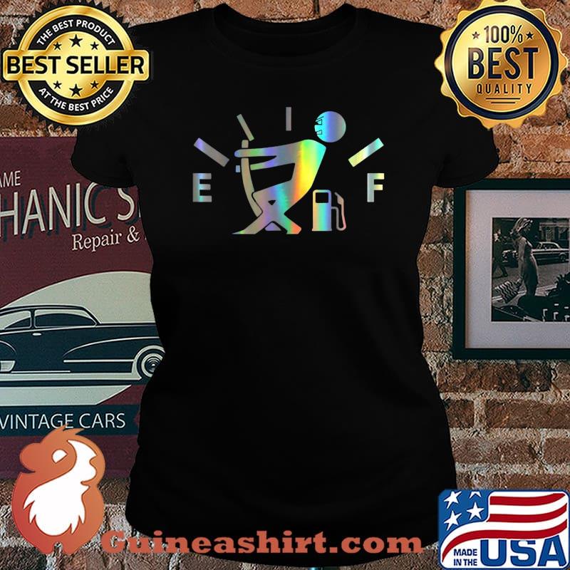 Mens Never empty gas canvas T-Shirt Laides tee
