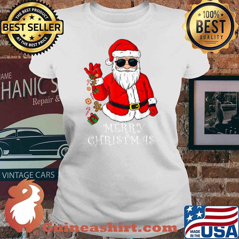 Merry Christmas Santa Claus Family Pajamas Xmas T-Shirt Ladies tee