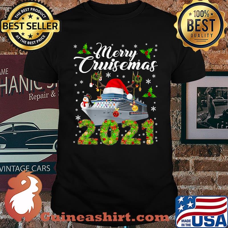 Merry Cruisemas 2021 Christmas Santa Reindeer Cruise T-Shirt