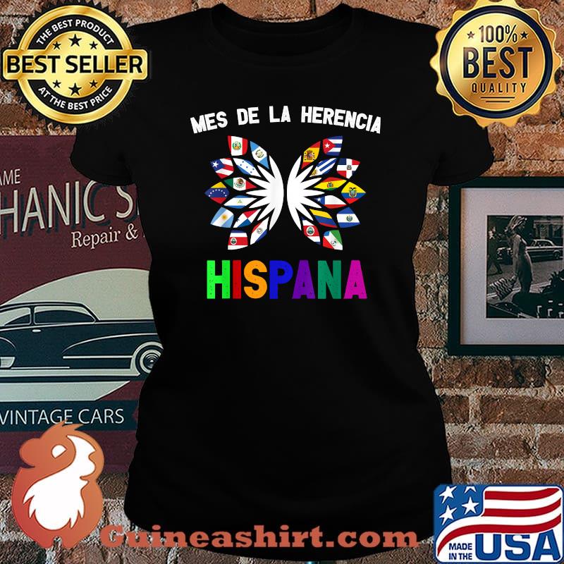 Mes De la Herencia National Hispanic Heritage Month T-Shirt Laides tee