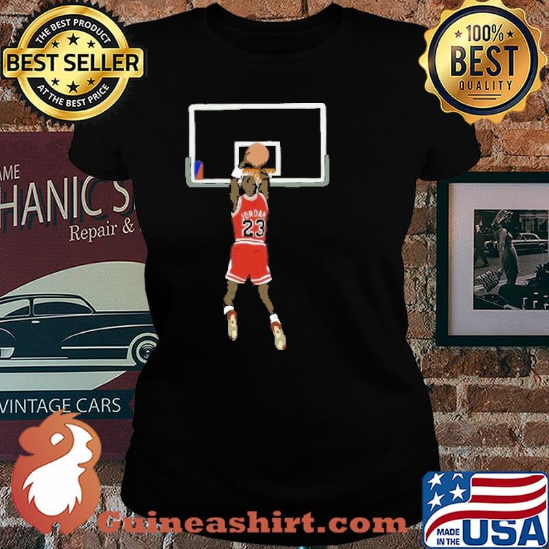 Michael Jordan Game Winner Basketball Shirt Laides tee