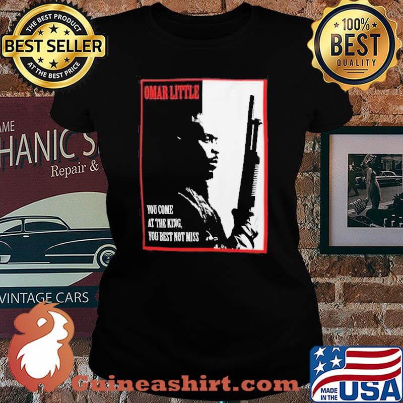 Michael K. Williams Omar Little Dont Miss the King T Shirt Laides tee