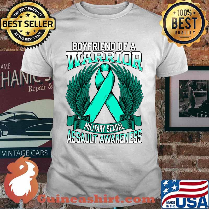 Military Sexual Trauma Awareness Boyfriend Support Ribbon T-Shirt