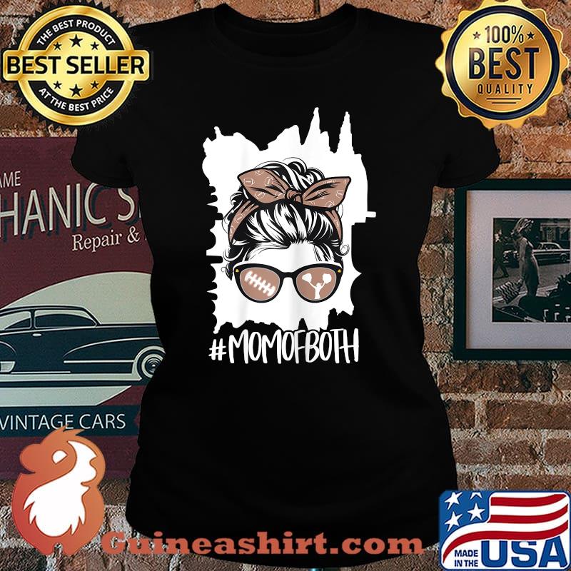 Momofboth Messy Buns Football T-Shirt Laides tee