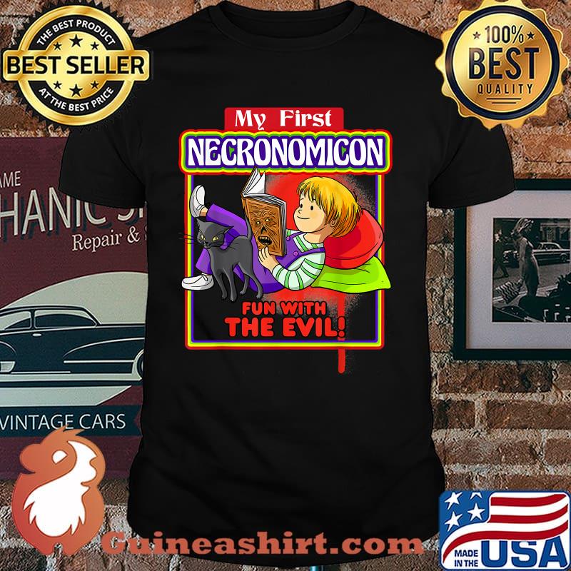 My First Necronomicon Fun With The Evil Witchcraft Black Cat T-Shirt