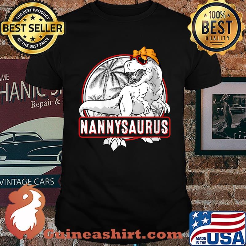Nannysaurus Dinosaur T Rex Nanny T-Shirt