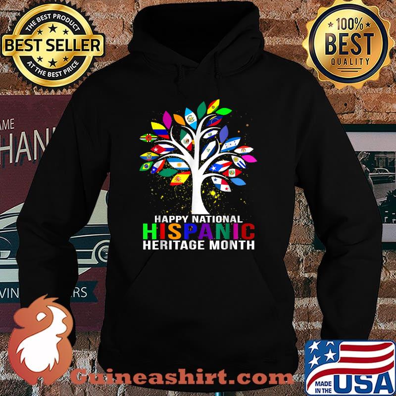 National Hispanic Heritage Month Tree Roots Latina Flag T-Shirt Hoodie