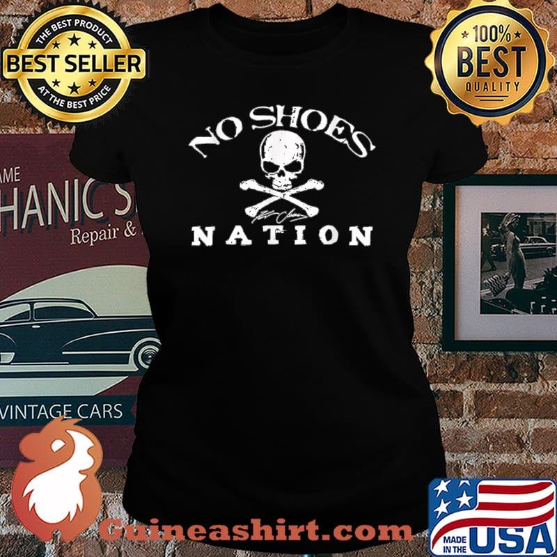 No Shoes Nation Pirate Country The Skull T-Shirt Laides tee