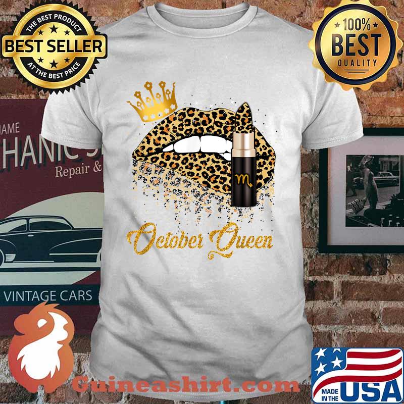 October Queen Leopard Lips T-Shirt