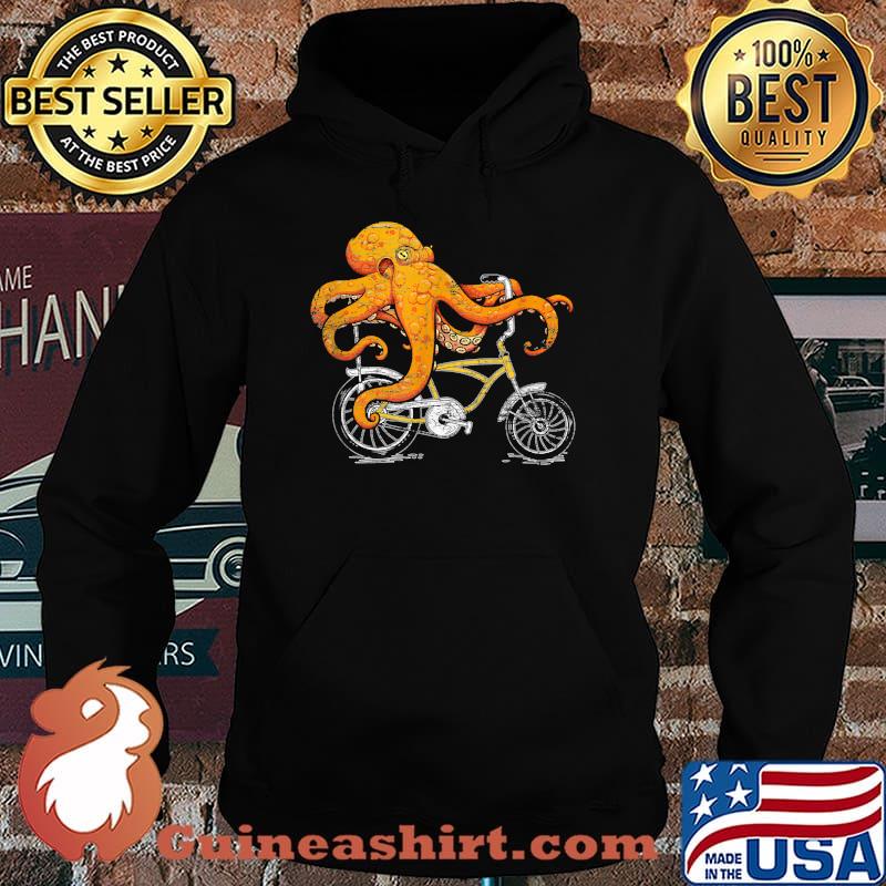 Octopus Riding A Bike T-Shirt Hoodie