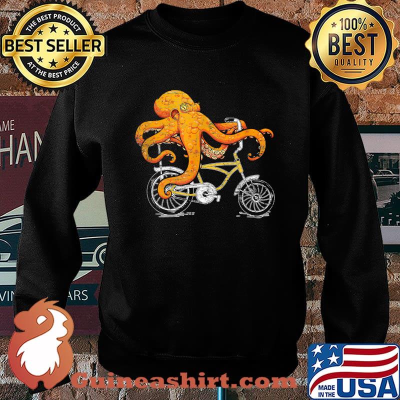 Octopus Riding A Bike T-Shirt Sweater