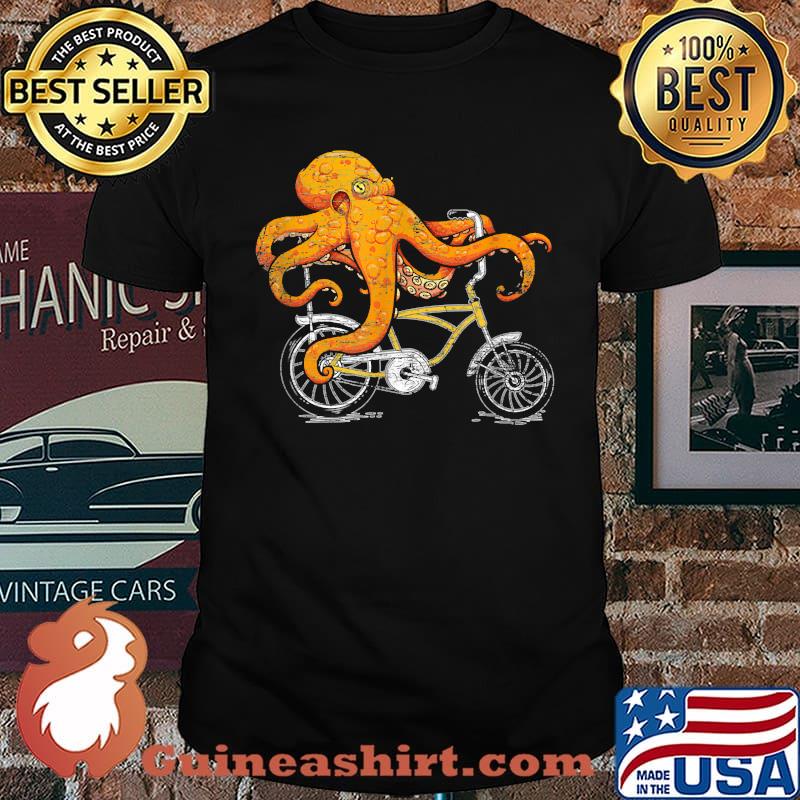 Octopus Riding A Bike T-Shirt
