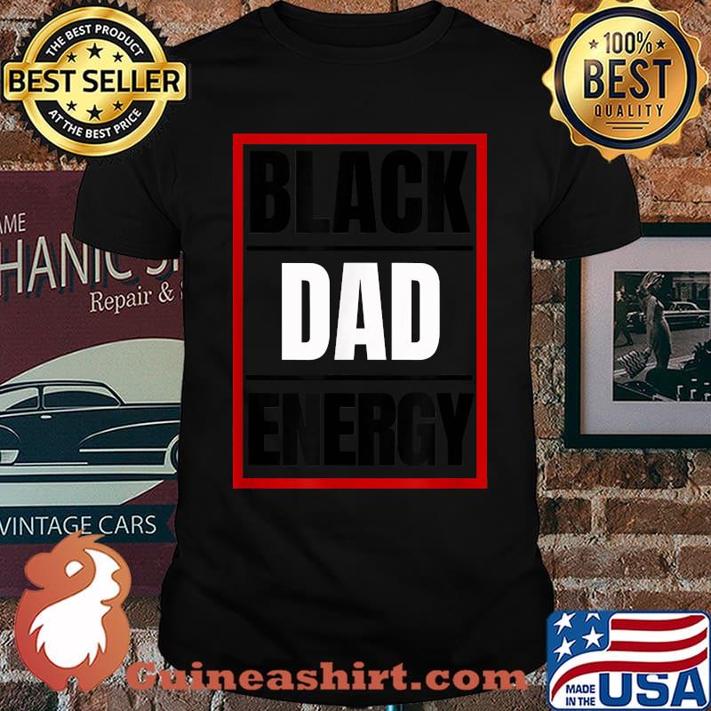 Official Mens Black Dad Energy Graphic T-Shirt