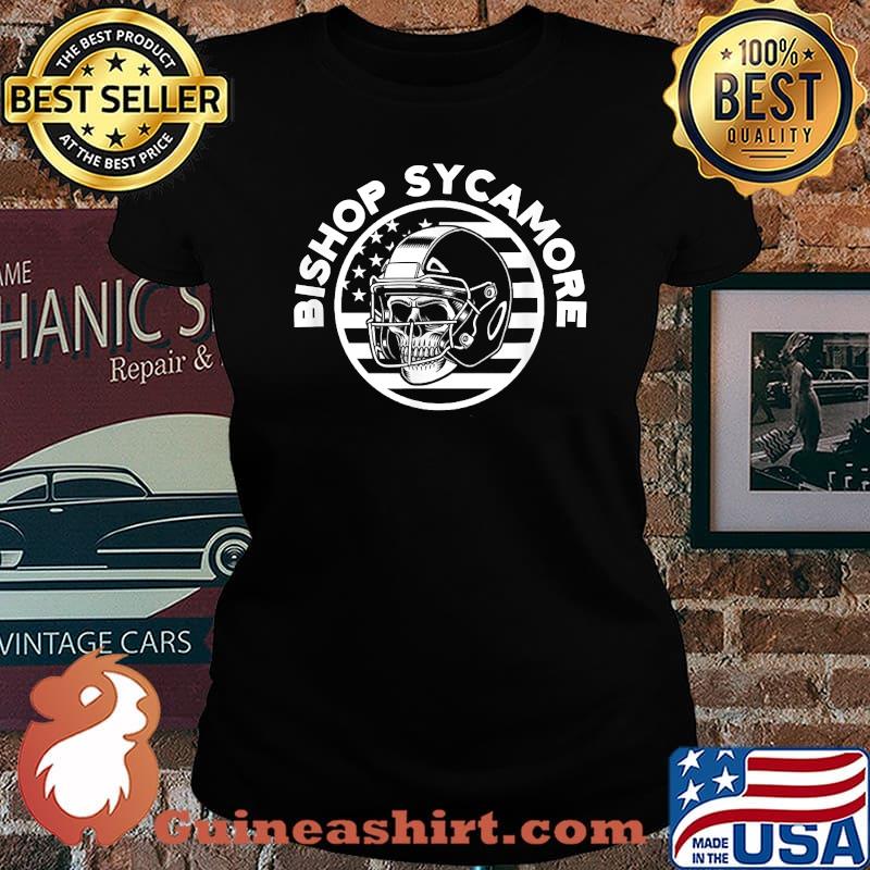 Original bishop Sycamore Football American flag T-Shirt Laides tee