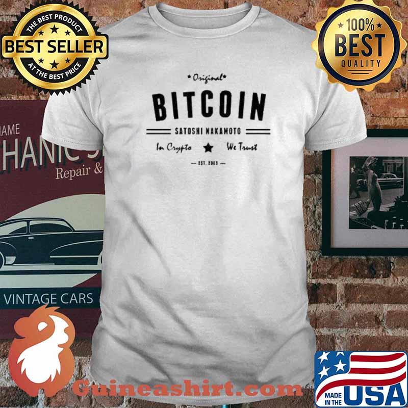 Original Bitcoin Satoshi Nakanoto EST 2003 Shirt