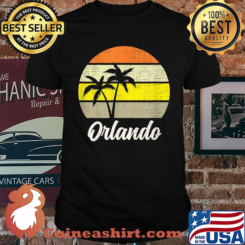 Orlando Vintage Florida Surf Sunset T-Shirt