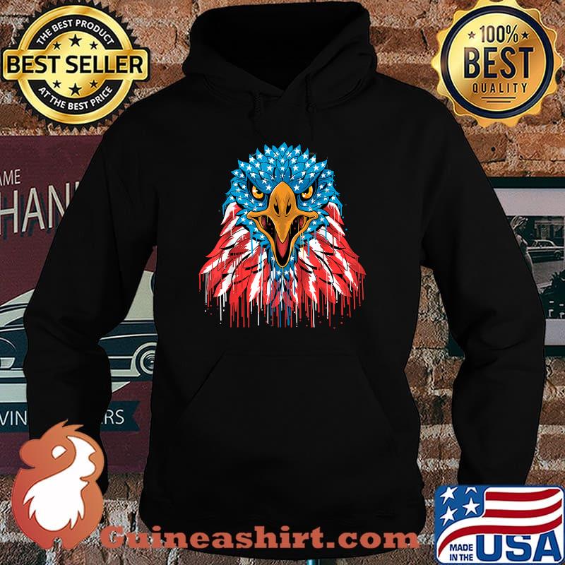Patriotic American Eagle And USA American Flag T-Shirt Hoodie