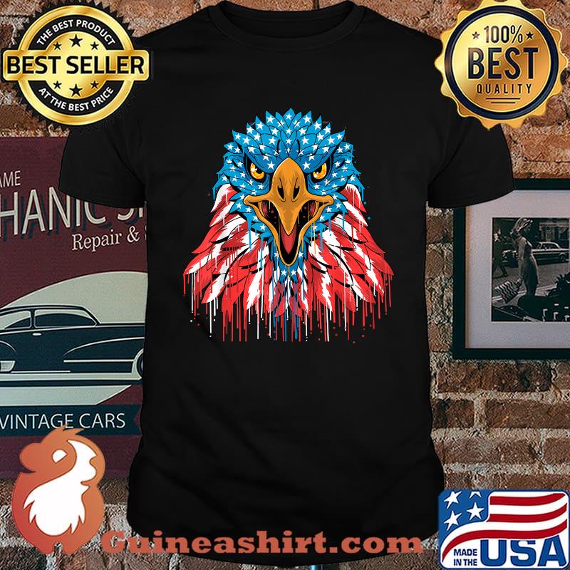 Patriotic American Eagle And USA American Flag T-Shirt