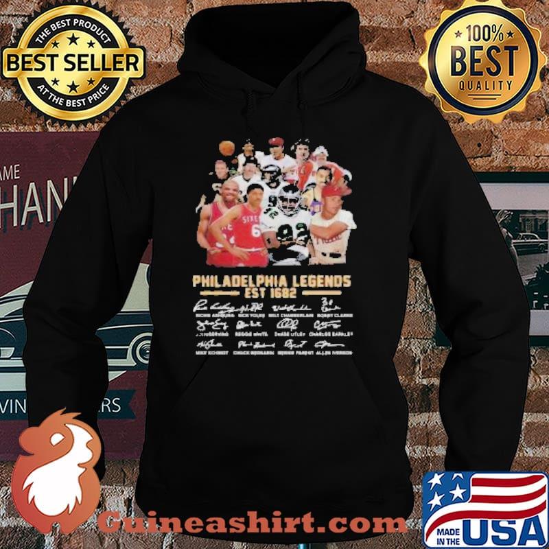 Philadelphia legends est 1682 signatures s Hoodie