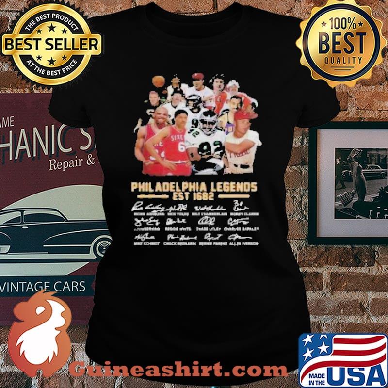 Philadelphia legends est 1682 signatures s Laides tee