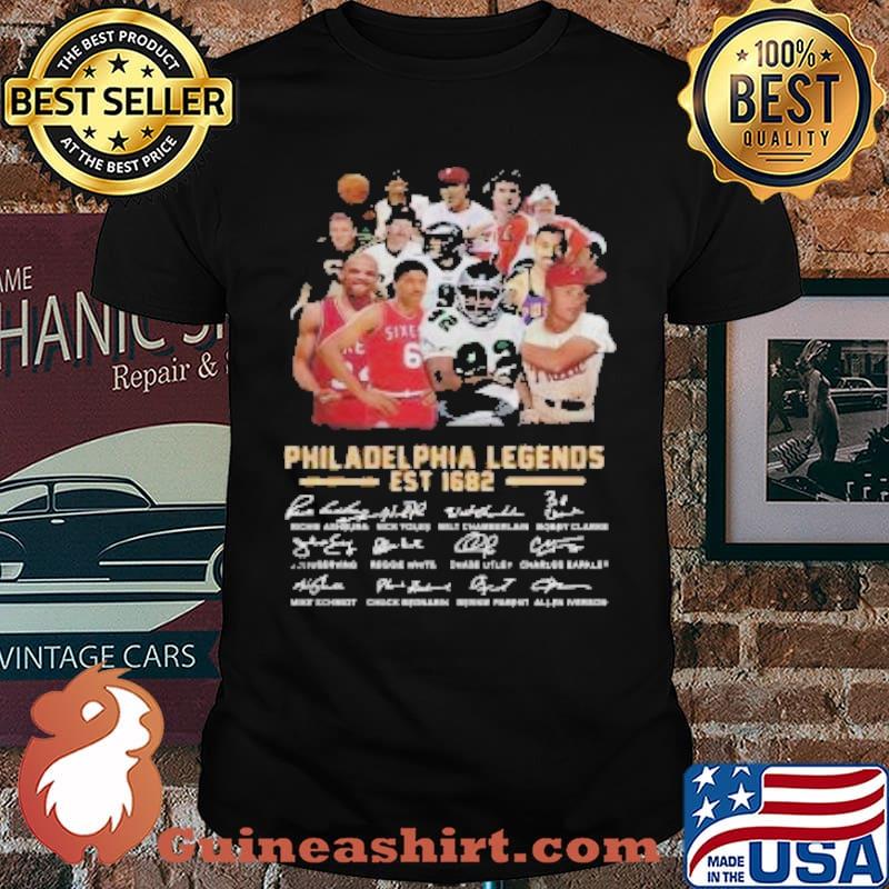 Philadelphia legends est 1682 signatures shirt