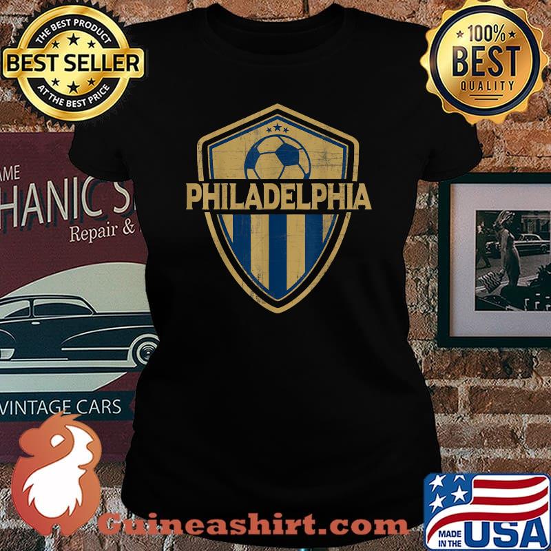 Philadelphia Soccer Jersey DISTRESSED BADGE EDITION T-Shirt Laides tee