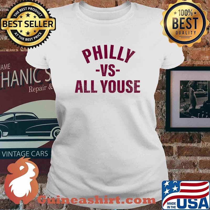 Philly vs All Youse Philadelphia baseball style T-Shirt Ladies tee