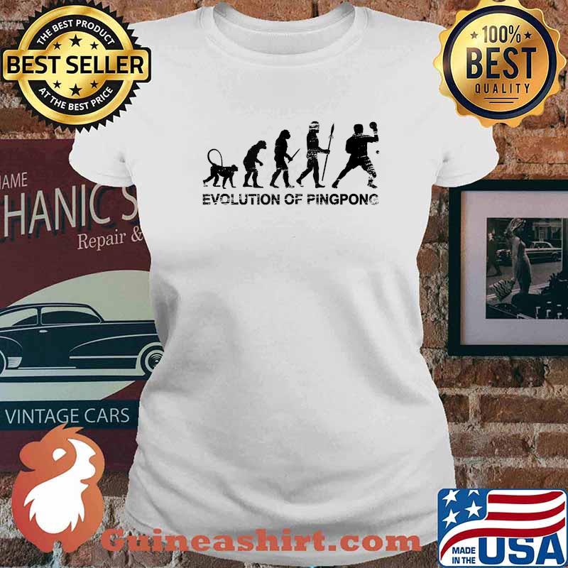 Ping Pong Evolution for Table Tennis Players T-Shirt Ladies tee
